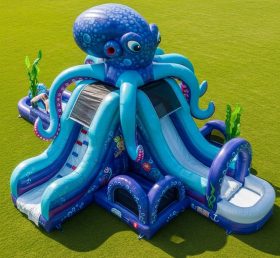 T8-5714 Octopus Theme Inflatable Water Slide