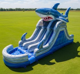 T8-5800 Shark Theme Inflatable Water Slide