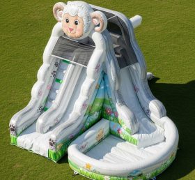 T8-5807 Sheep Theme Inflatable Water Slide