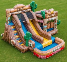 T8-5880 Wild West Theme Inflatable Water Slide