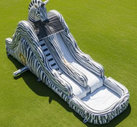 T8-5901 Zebra Theme Inflatable Water Slide