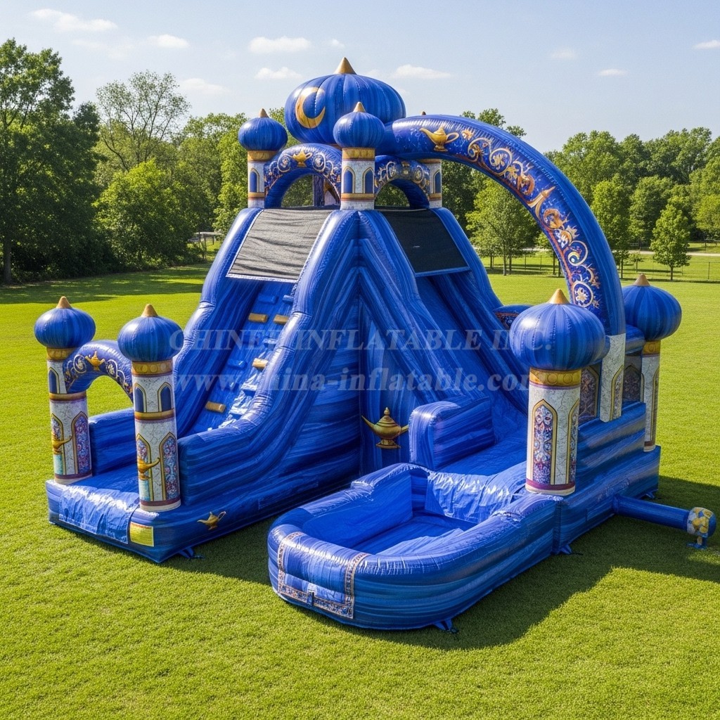 T8-7101 Aladdin Theme Inflatable Water Slide