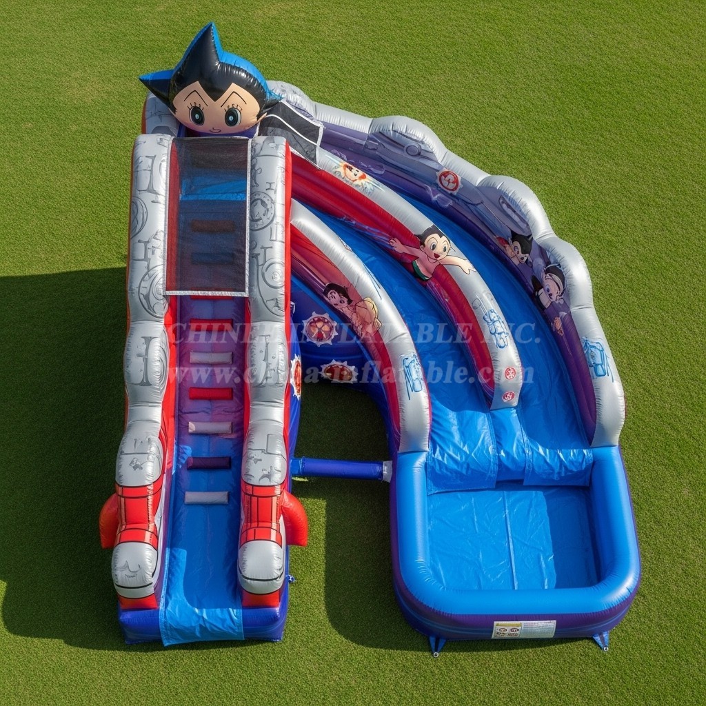 T8-7118 Astro Boy Theme Inflatable Water Slide