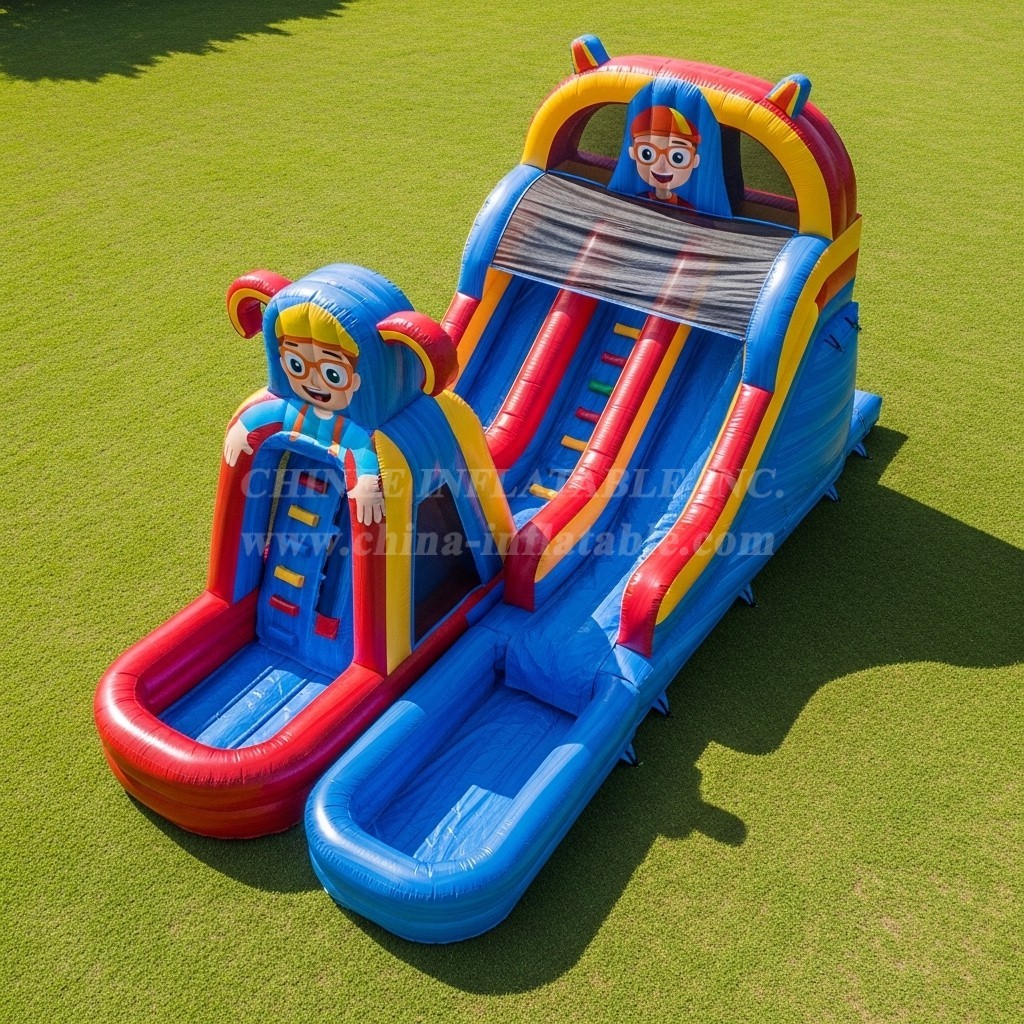 T8-7172 Blippi Wonders Theme Inflatable Water Slide