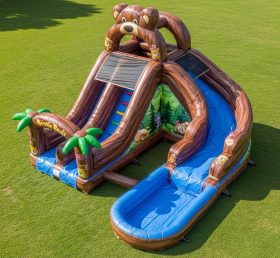 T8-7179 Boonie Bears Theme Inflatable Water Slide