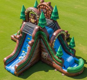T8-7180 Boonie Bears Theme Inflatable Water Slide
