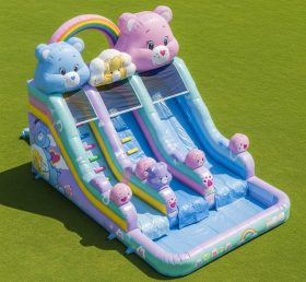 T8-7189 Care Bears Theme Inflatable Water Slide
