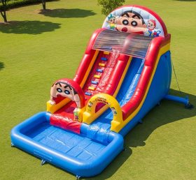 T8-7209 Crayon Shin-chan Theme Inflatable Water Slide