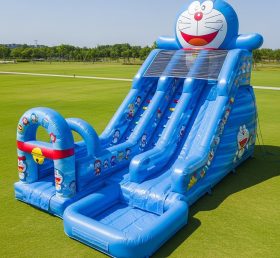 T8-7223 Doraemon Theme Inflatable Water Slide