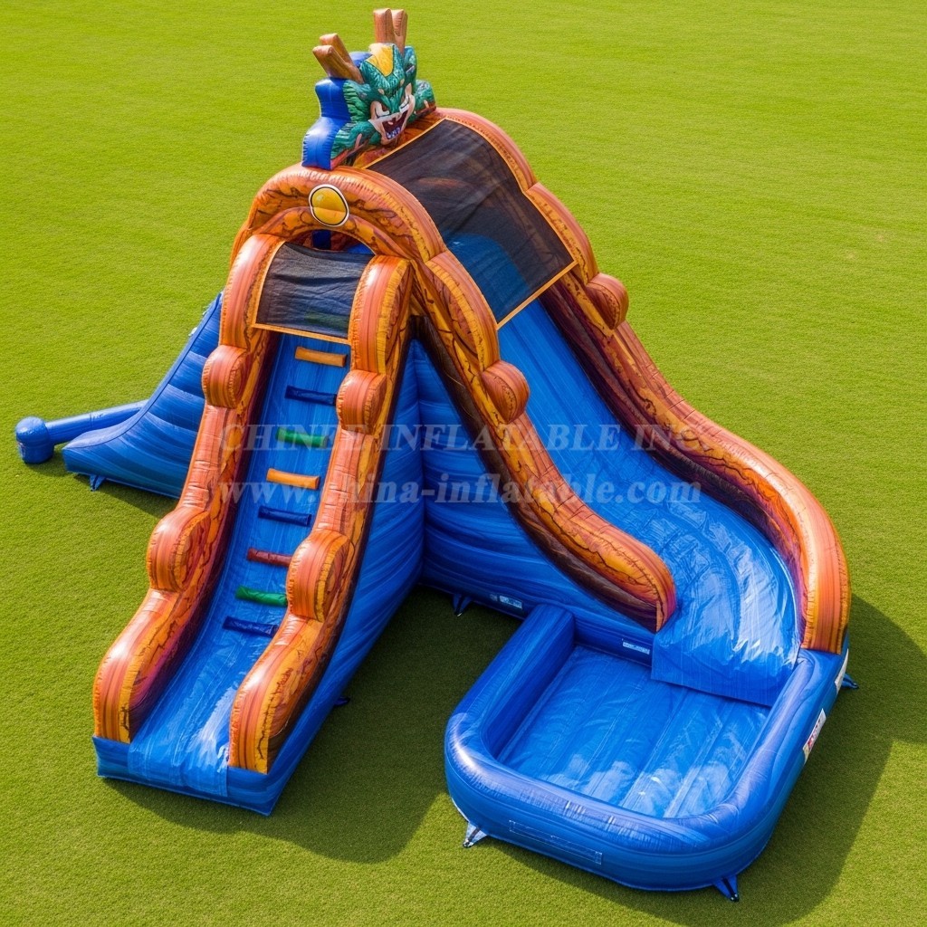 T8-7226 Dragon Ball Theme Inflatable Water Slide