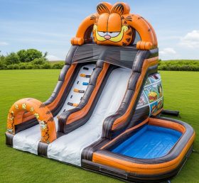 T8-7242 Garfield Theme Inflatable Water Slide