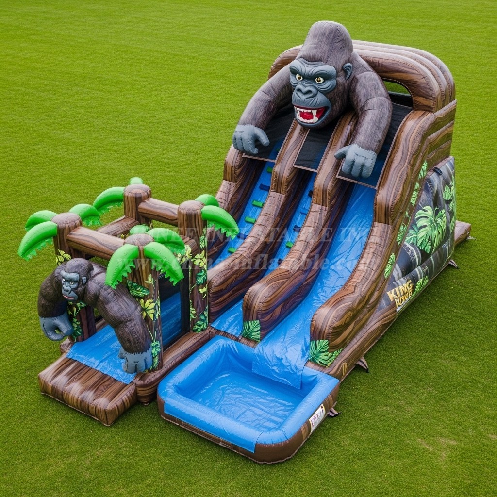 T8-7281 King Kong Theme Inflatable Water Slide