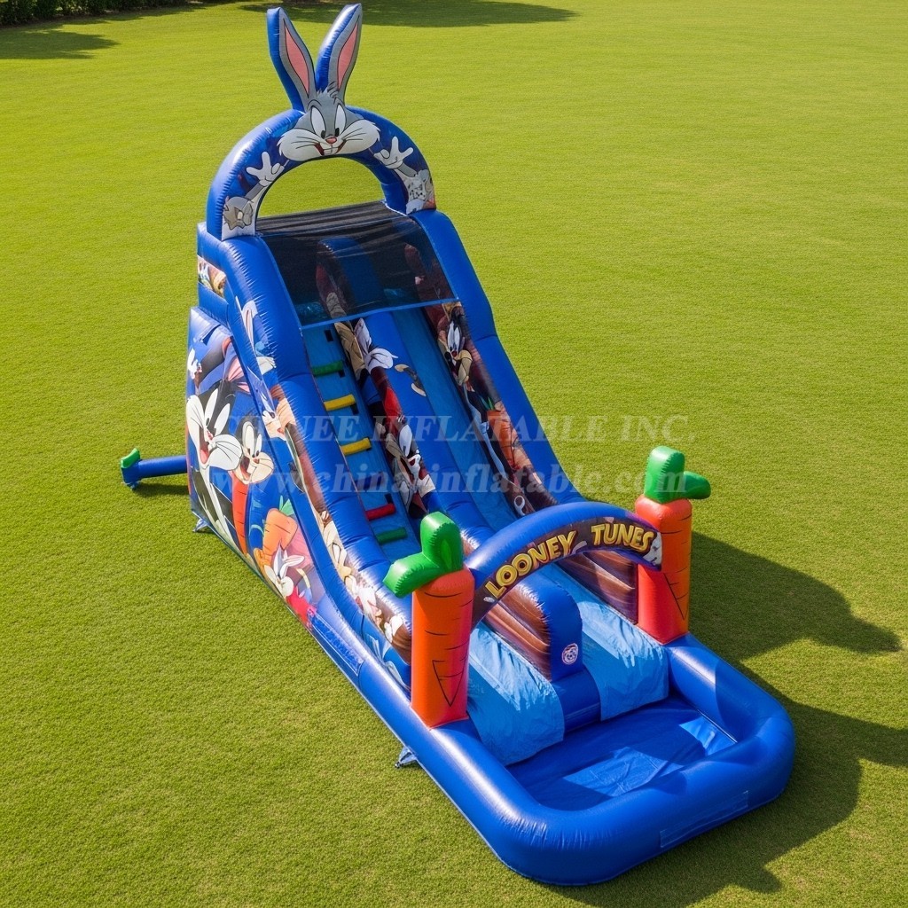 T8-7305 Looney Tunes Theme Inflatable Water Slide