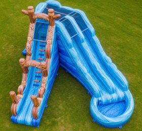 T8-7343 Moana Theme Inflatable Water Slide