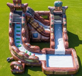T8-7434 Rusty Rivets Theme Inflatable Water Slide