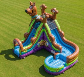 T8-7440 Scooby-Doo Theme Inflatable Water Slide