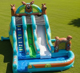 T8-7441 Scooby-Doo Theme Inflatable Water Slide