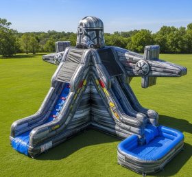 T8-7489 Star Wars Theme Inflatable Water Slide
