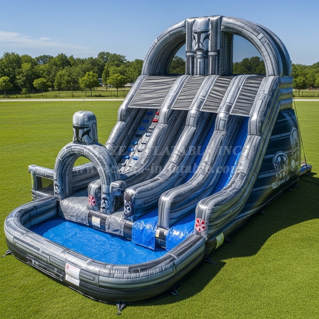 T8-7490 Star Wars Theme Inflatable Water Slide