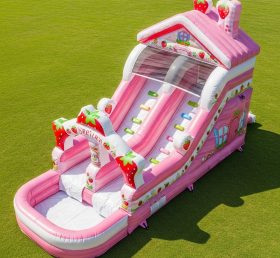 T8-7492 Strawberry Shortcake Theme Inflatable Water Slide