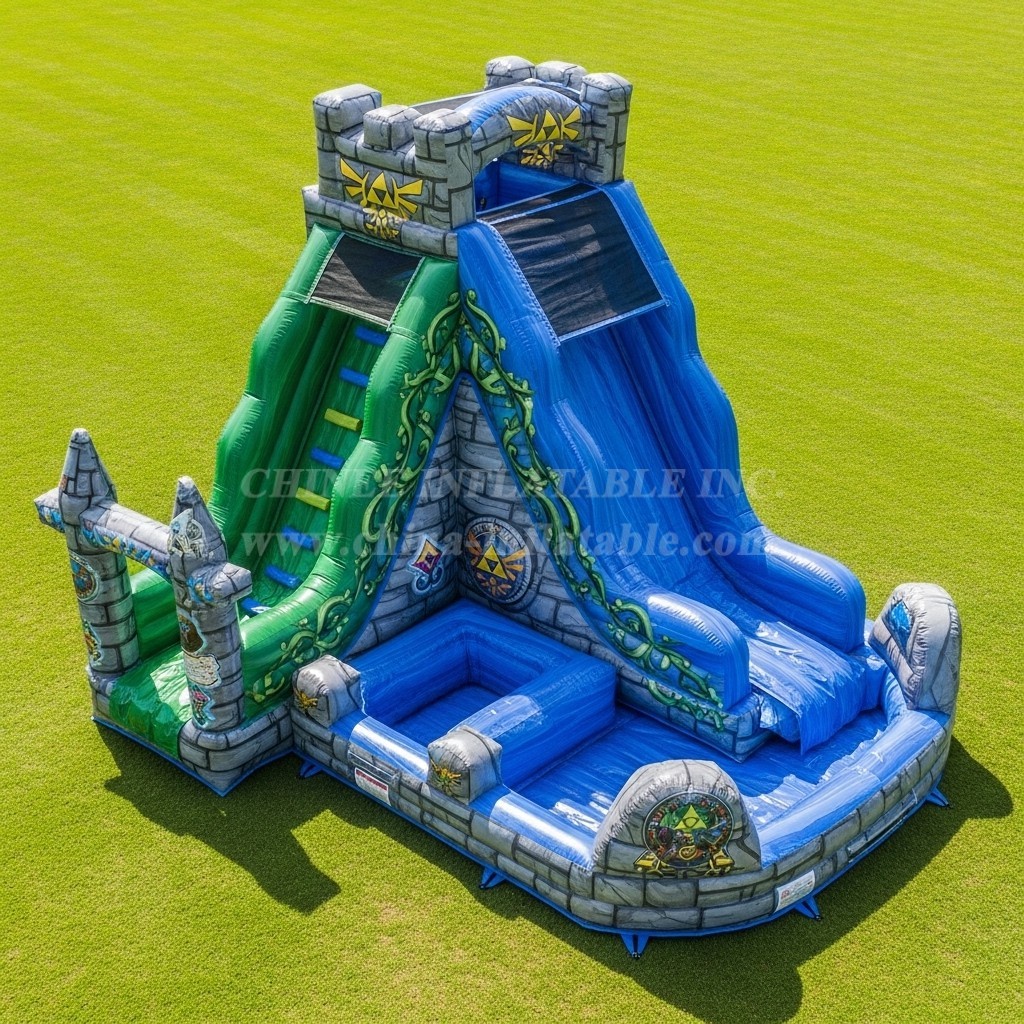 T8-7540 The Legend of Zelda Theme Inflatable Water Slide
