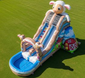 T8-7570 Timmy Time Theme Inflatable Water Slide