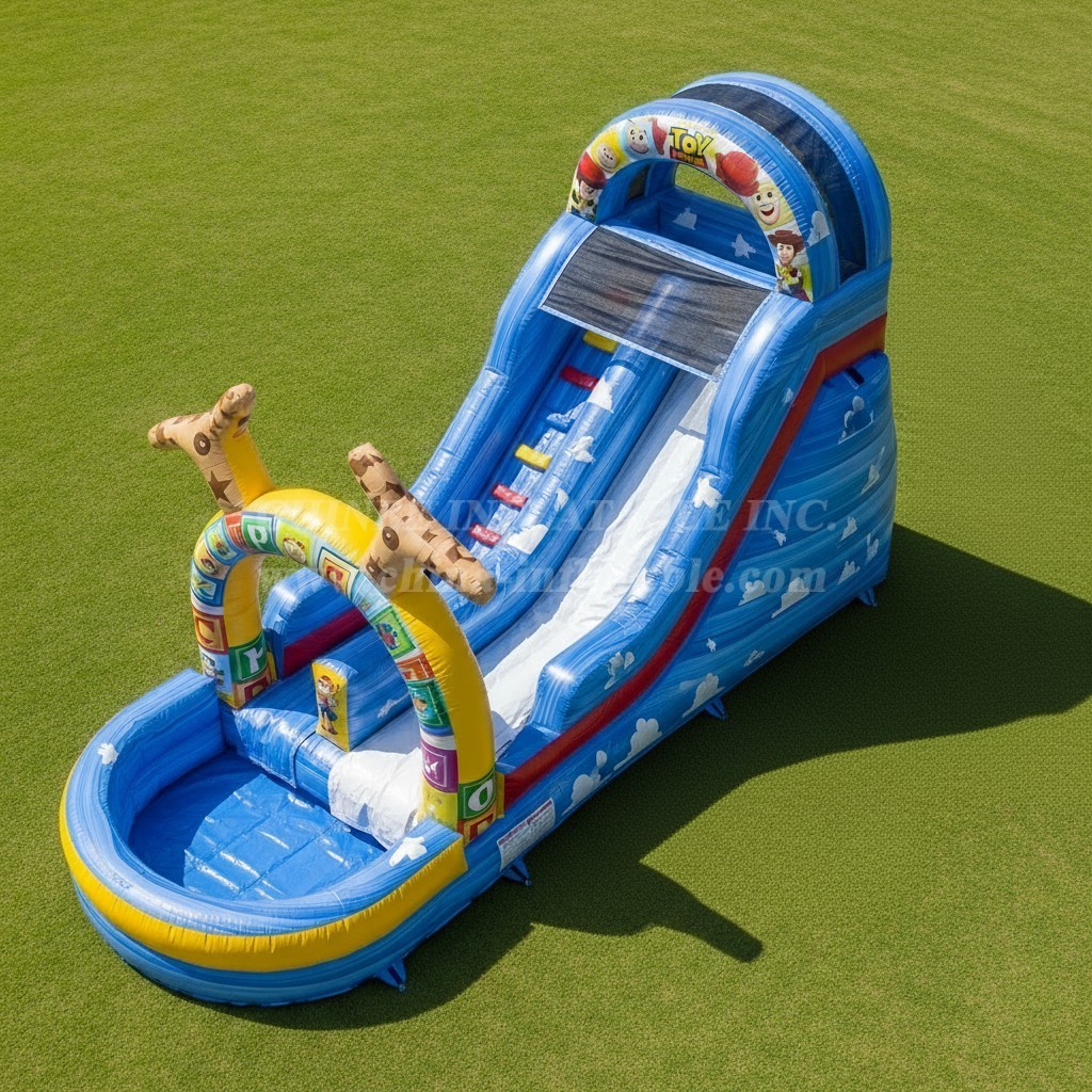 T8-7593 Toy Story Theme Inflatable Water Slide
