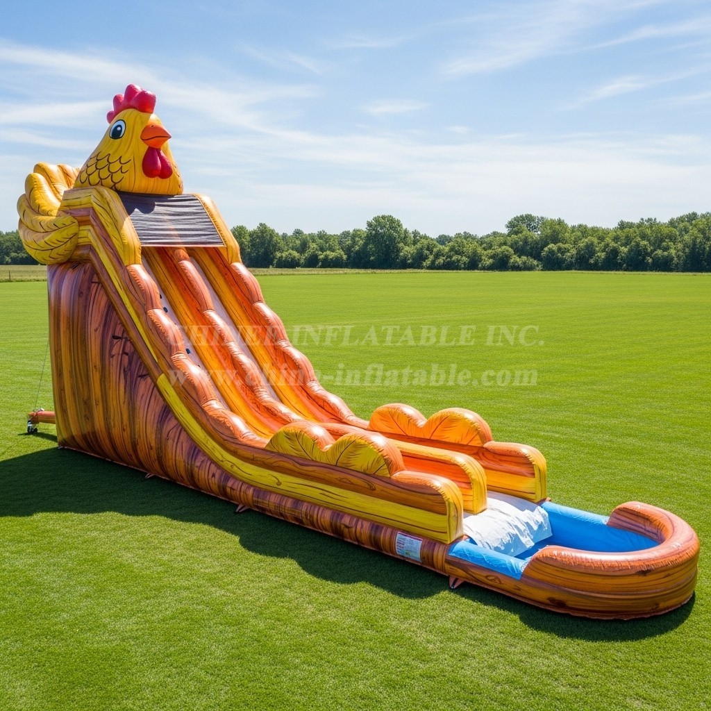 T8-7638 Chicken Theme Giant Slide
