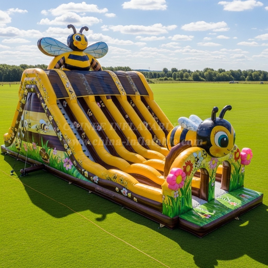 T8-7739 Bee Theme Inflatable Slide