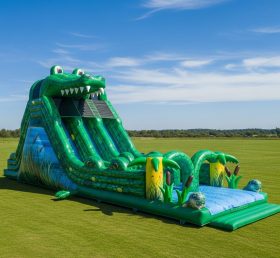 T8-7745 Crocodile Theme Inflatable Slide