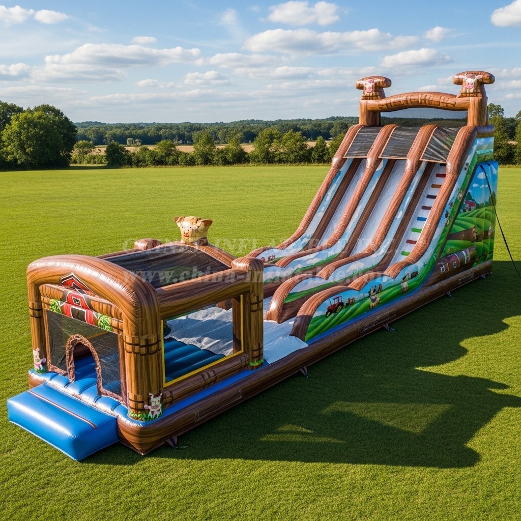 T8-7764 Farm Theme Inflatable Slide