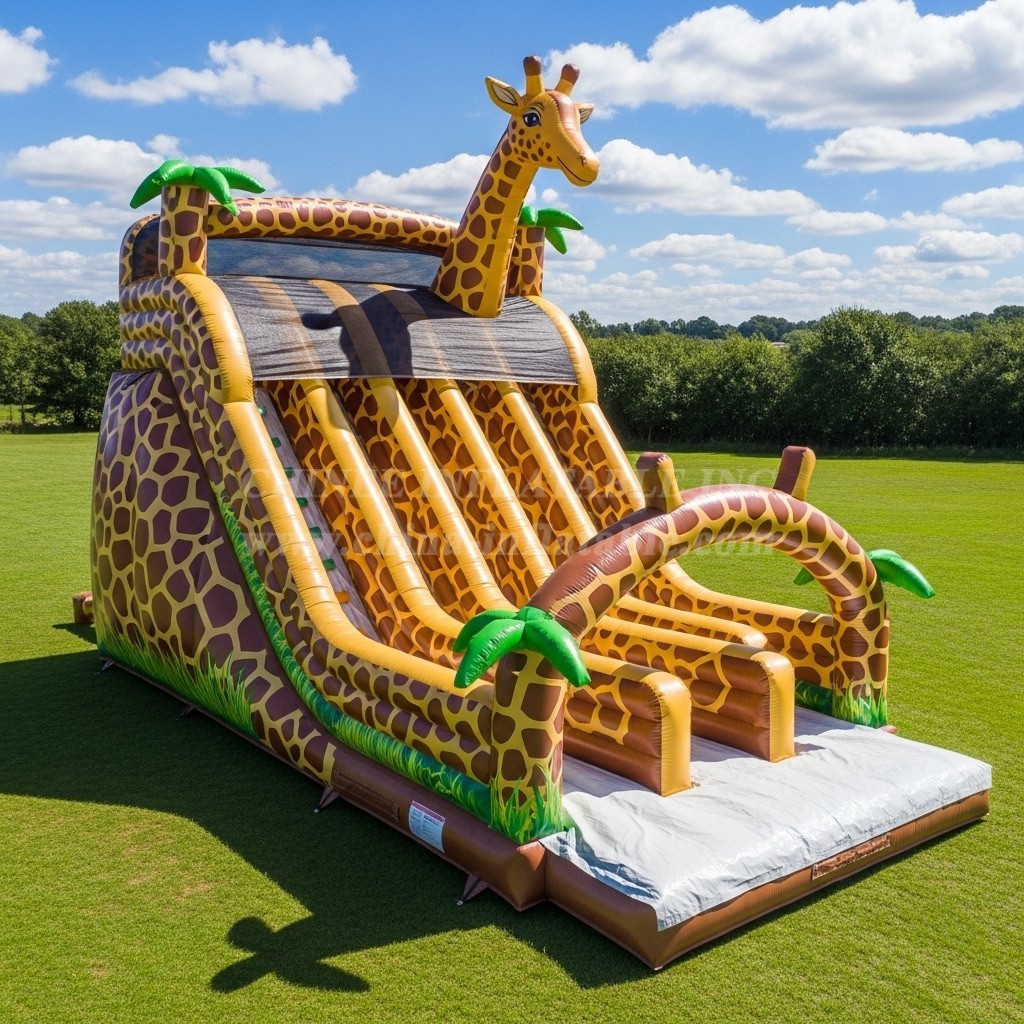 T8-7769 Giraffe Theme Inflatable Slide
