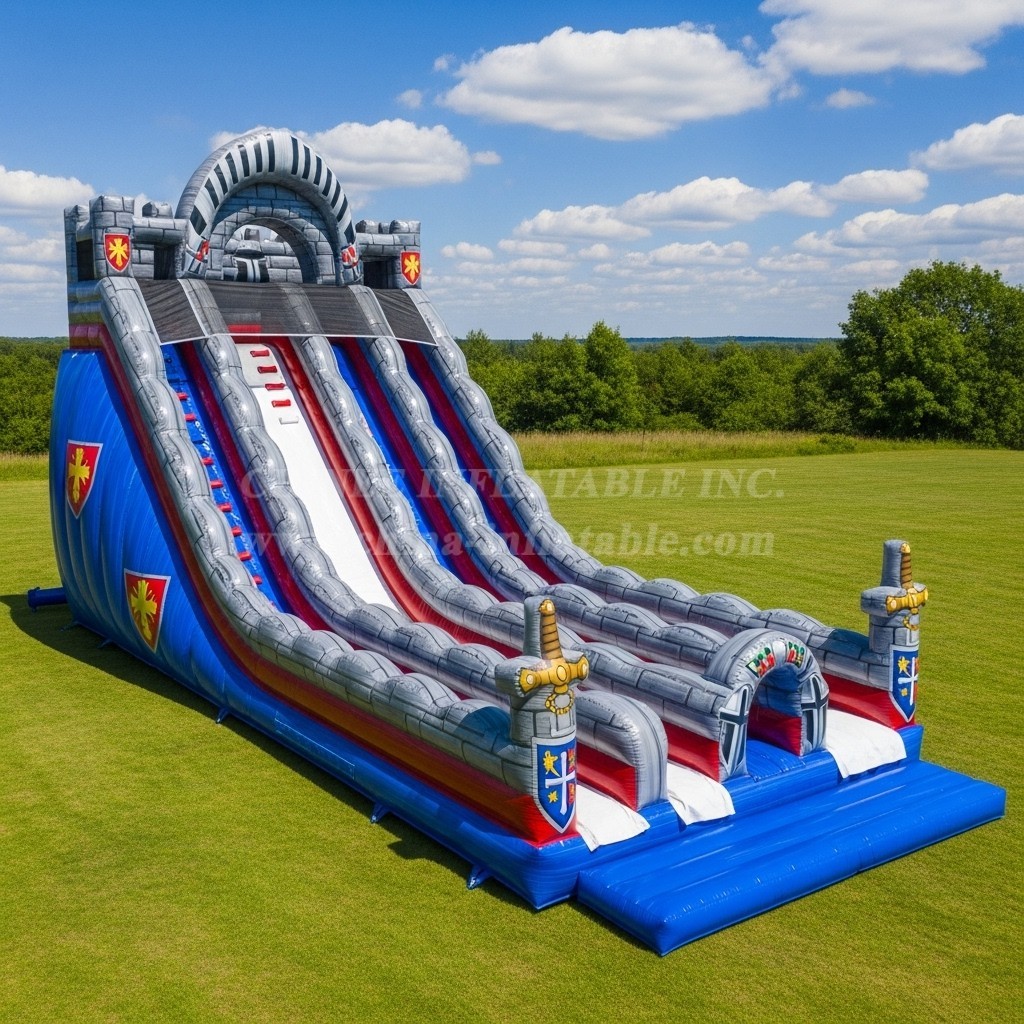T8-7779 Knight Theme Inflatable Slide
