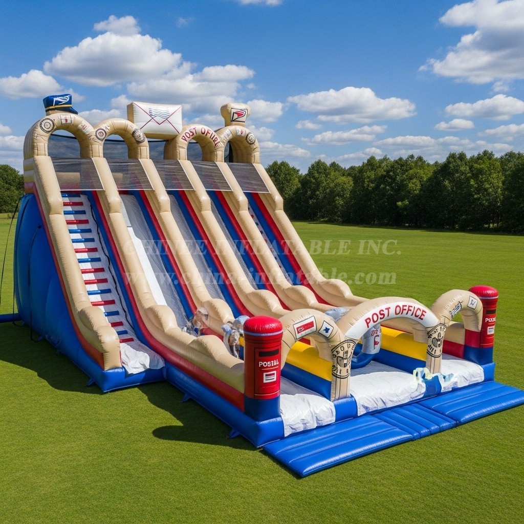 T8-7811 Post Office Theme Inflatable Slide