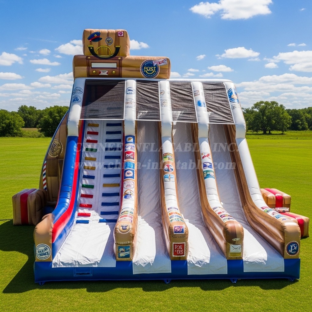 T8-7812 Post Office Theme Inflatable Slide