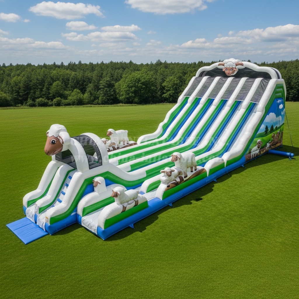 T8-7871 Sheep Theme Giant Slide
