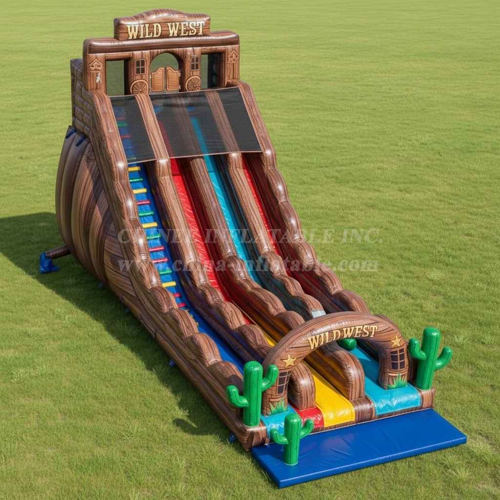 T8-7884 Wild West Theme Giant Slide