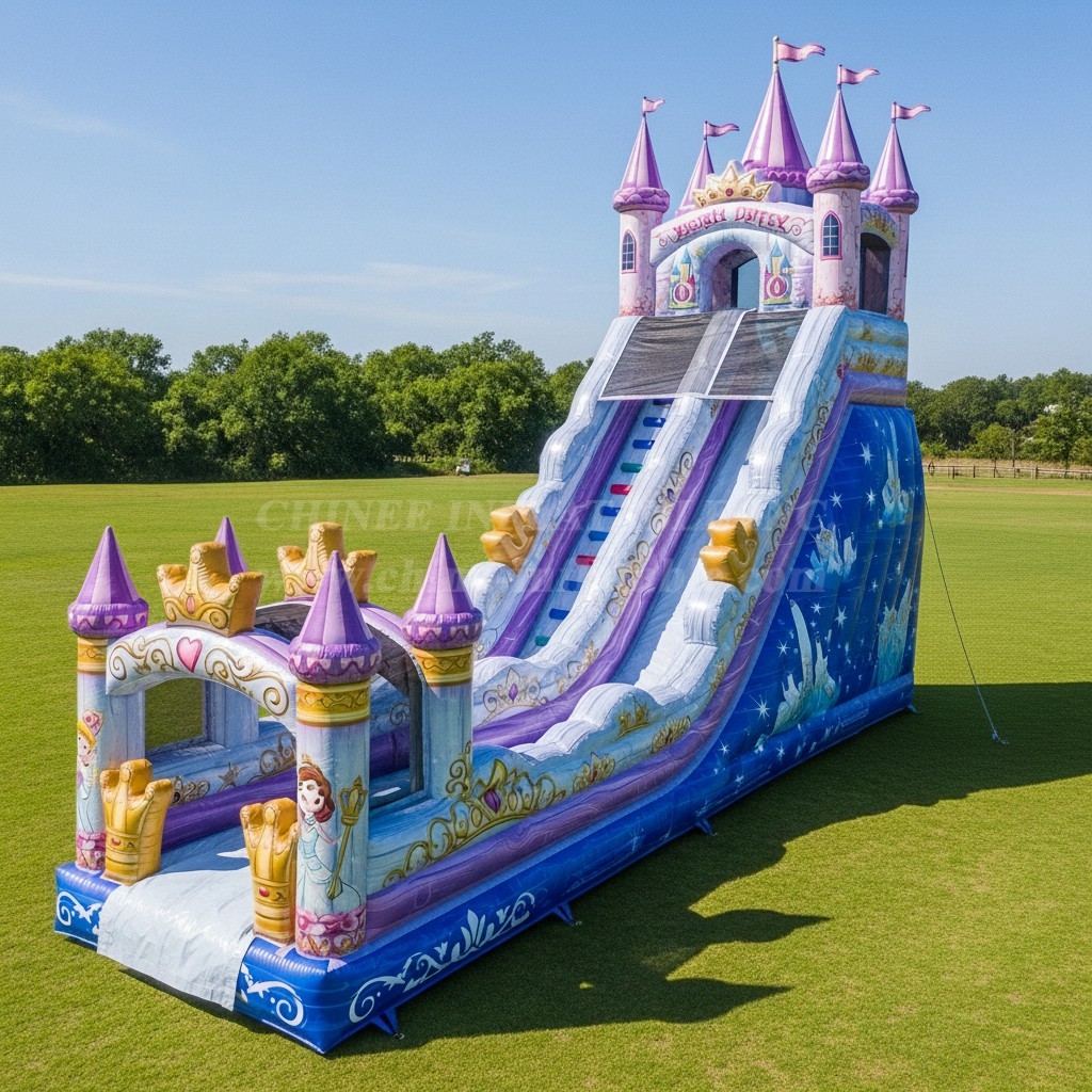 T8-8733 Princess Castle Inflatable Dry Slide
