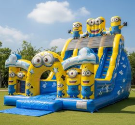 T8-8735 Minions Theme Inflatable Dry Slide