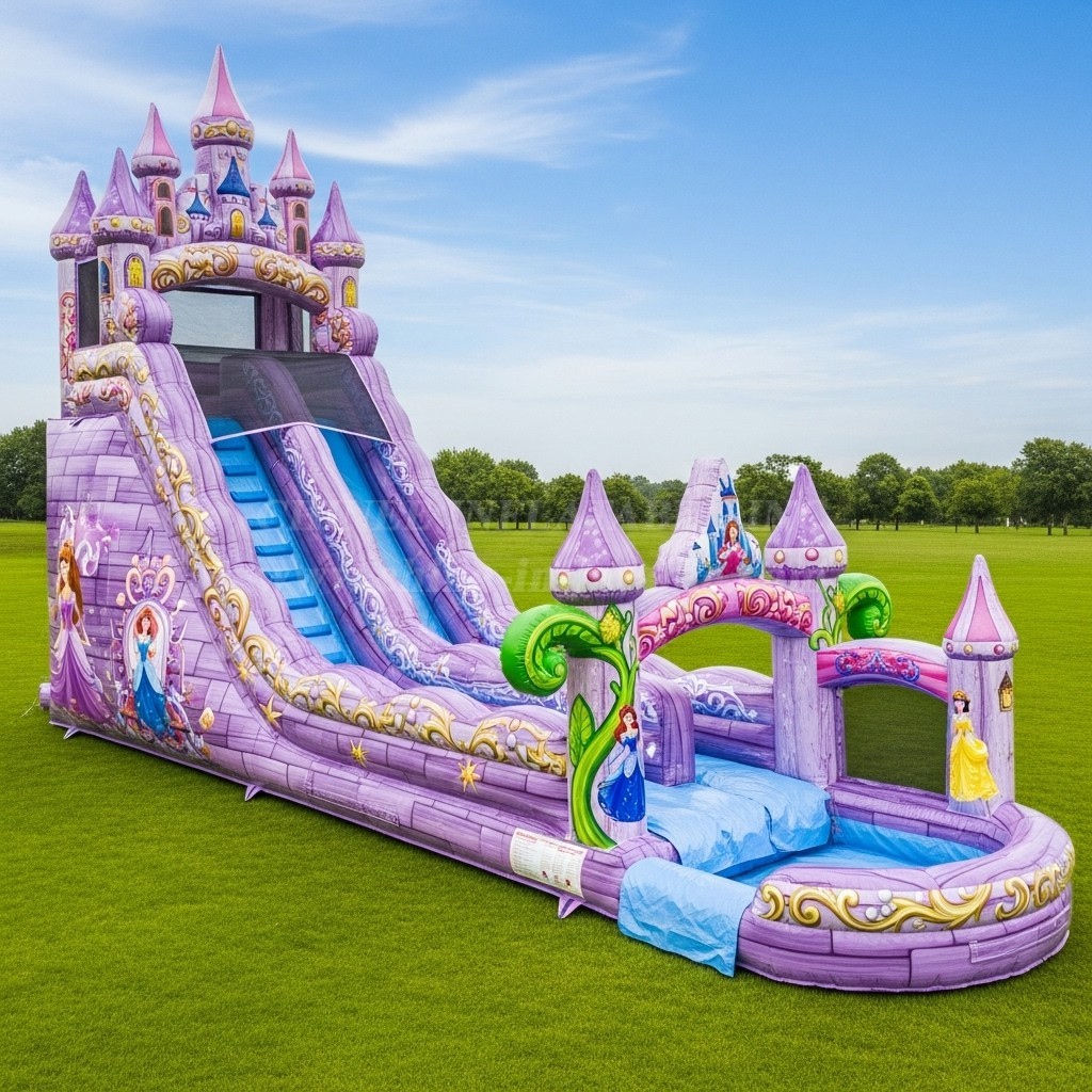 T8-8765 Princess Castle Inflatable Water Slide