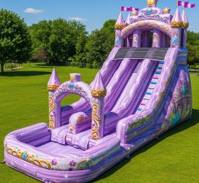 T8-8767 Princess Castle Inflatable Water Slide