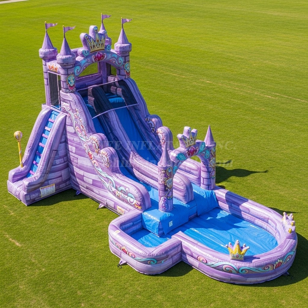 T8-8769 Princess Castle Inflatable Water Slide