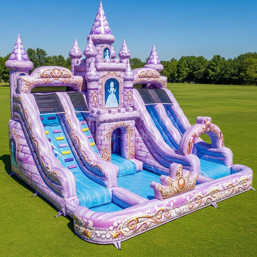 T8-8770 Princess Castle Inflatable Water Slide