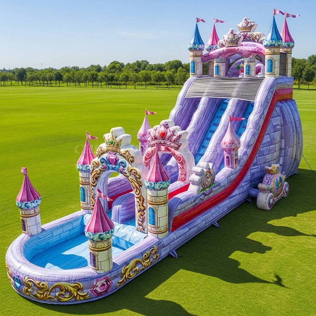 T8-8773 Princess Castle Inflatable Water Slide