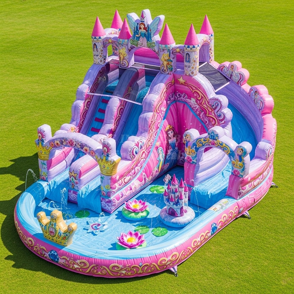T8-8774 Princess Castle Inflatable Water Slide