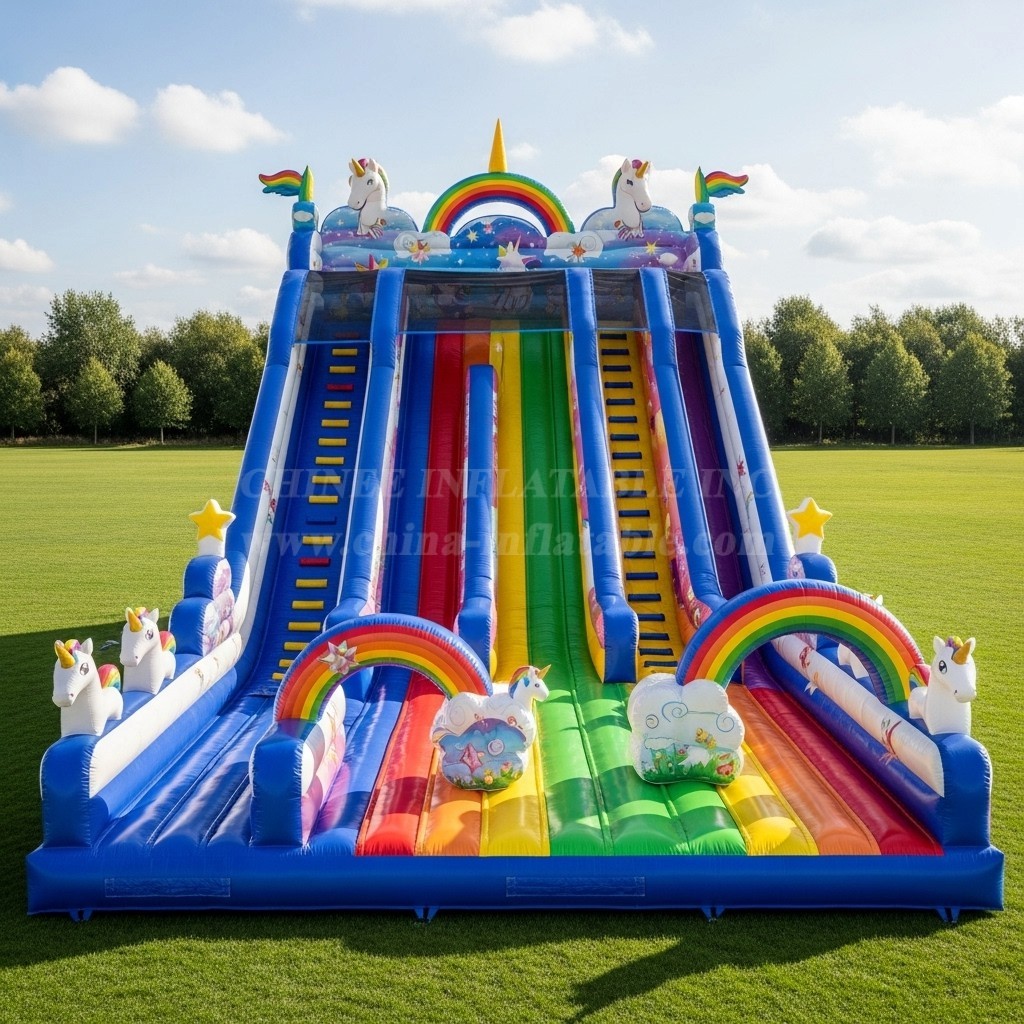 T8-8778 Unicorn Inflatable Slide