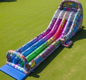 T8-8781 Graffiti Inflatable Slide