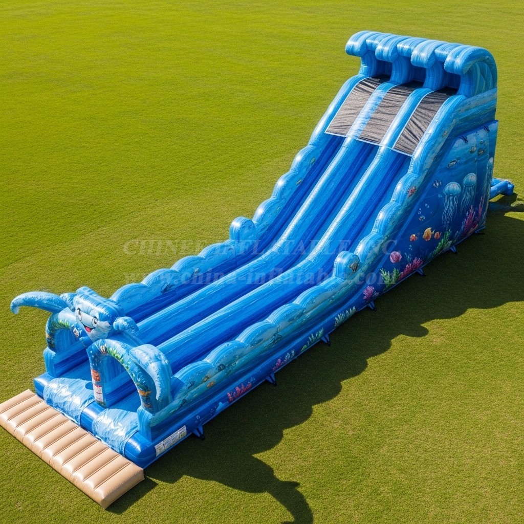 T8-8787 Ocean Theme Inflatable Slide