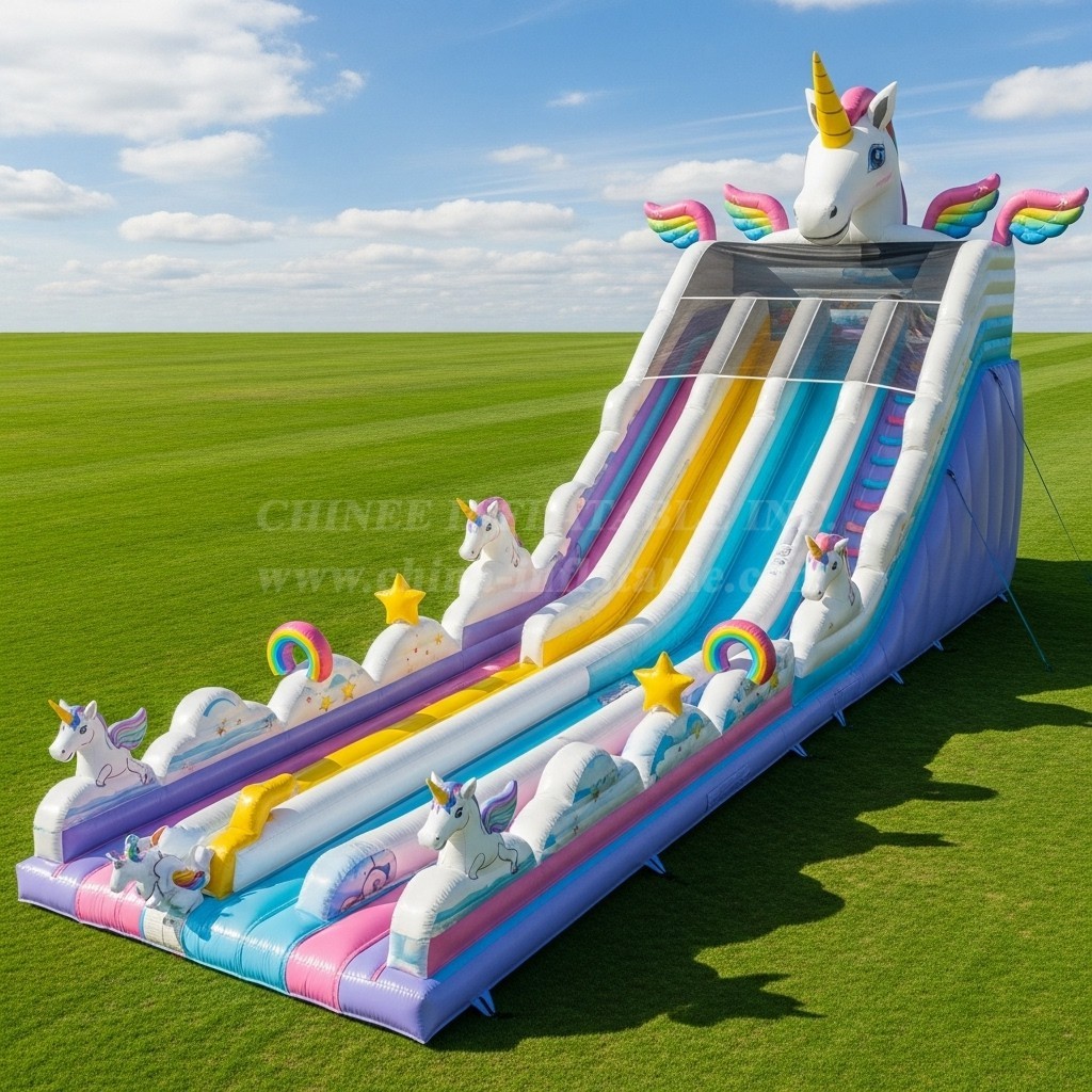 T8-8791 Unicorn Inflatable Slide