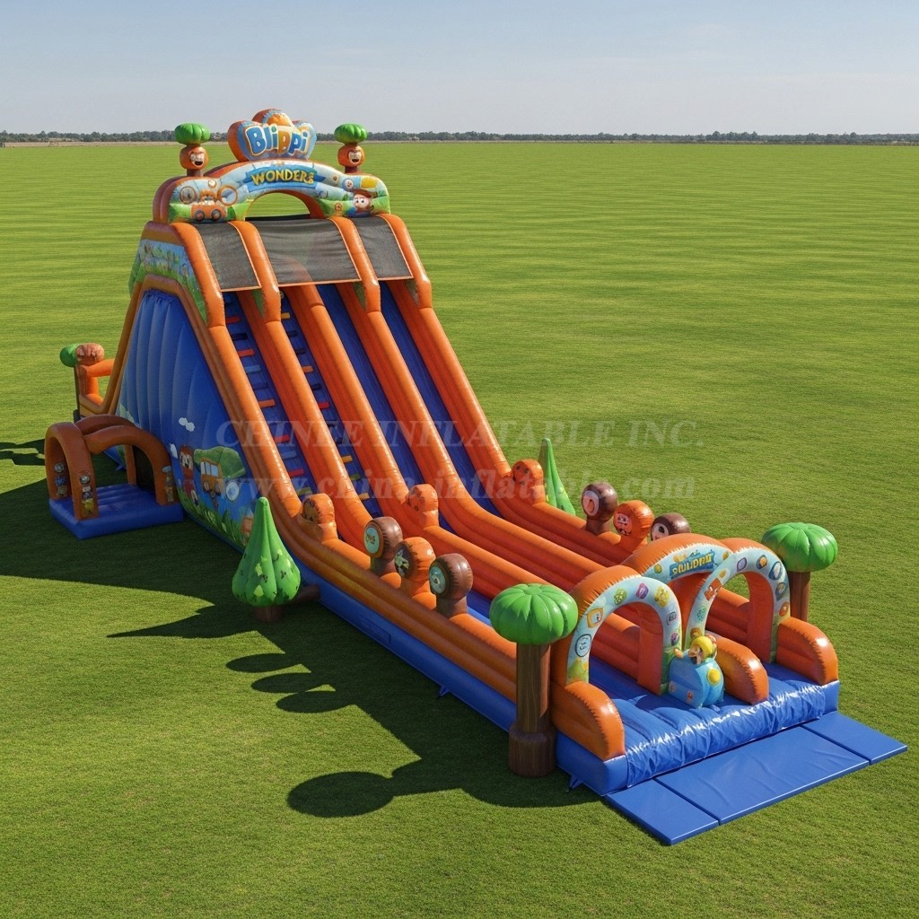 T8-8792 Blippi Wonders Inflatable Slide